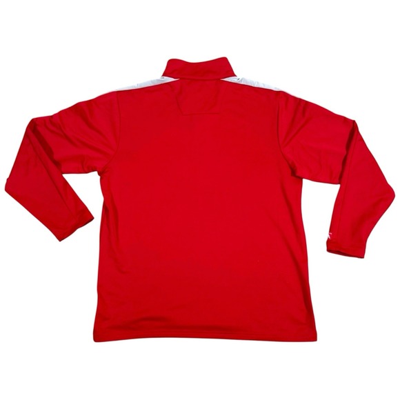 Cleveland Indians Antigua 1/4 Zip Pullover Men's Large Red Chief Wahoo Guardians - Picture 2 of 7